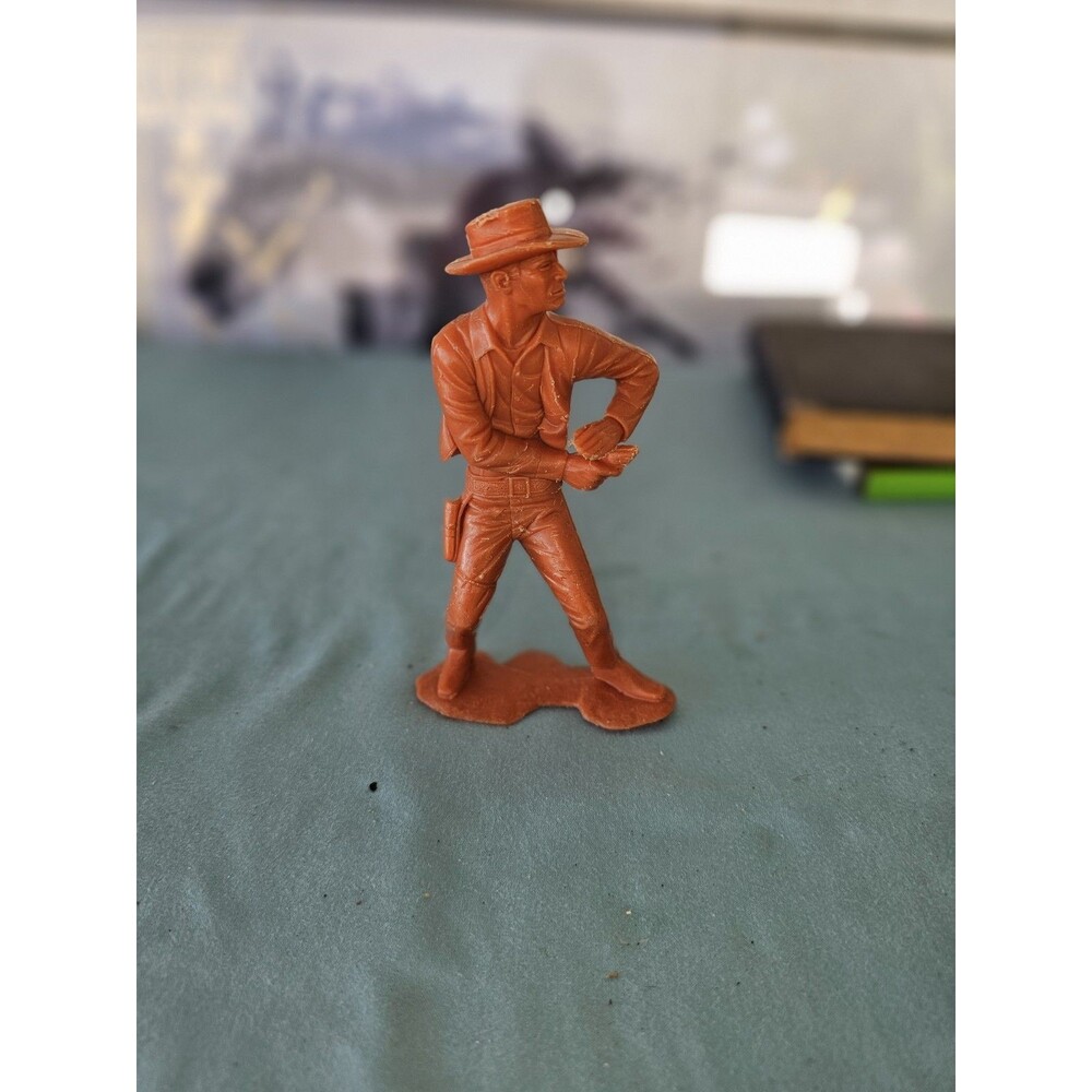 Louis Marx Co. Shooting Cowboy Plastic Figure 1964 Vintage